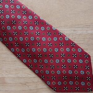 Altea Red and Blue Floral Men's Tie